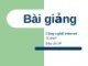 Công nghệ Internet TCP/IP, địa chỉ IP