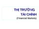 Bài giảng Thị trường tài chính