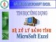 Bài giảng Microsoft Excel: Hệ xử lý bằng bảng tính Microsoft Excel