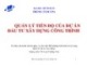 Bài giảng Quản lý tiến độ của dự án đầu tư xây dựng công trình - TS. Lưu Trường Văn