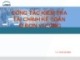 Bài giảng Quản lý tài chính đơn vị dịch vụ công: Công tác kiểm tra tài chính kế toán ở đơn vị công - ThS. Trần Hải Hiệp