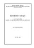 Bài giảng Cao học Cơ sở khoa học nghiên cứu hệ thống tưới tiêu bằng động lực - GS.TS. Lê Chí Nguyện