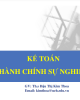 Bài giảng Kế toán hành chính sự nghiệp - Chương 1: Một số vấn đề chung về tổ chức công tác kế toán trong đơn vị HCSN