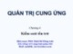 Bài giảng Quản trị cung ứng: Chương 4 - PhD. Đinh Bá Hùng Anh