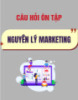 Câu hỏi ôn tập môn Nguyên lý marketing