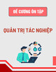 Đề cương ôn tập môn Quản trị tác nghiệp