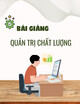 Bài giảng Quản trị chất lượng: Chương 5 - TS. Lương Ngọc Hiếu