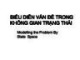 Bài giảng Hệ thống thông minh: Phần 2 - Biểu diễn vấn đề trong không gian trạng thái