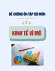 Đề cương ôn tập bộ môn Kinh tế vĩ mô